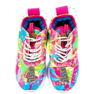 Authentic Gianni Versace Leather Low Top Chunky Sneakers